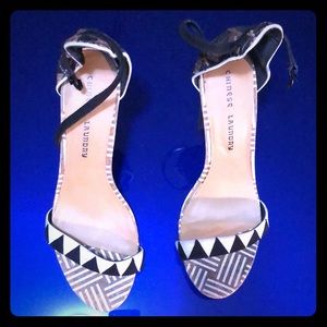 Chinese Laundry black and white Heels